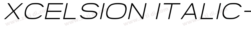 Xcelsion Italic字体转换